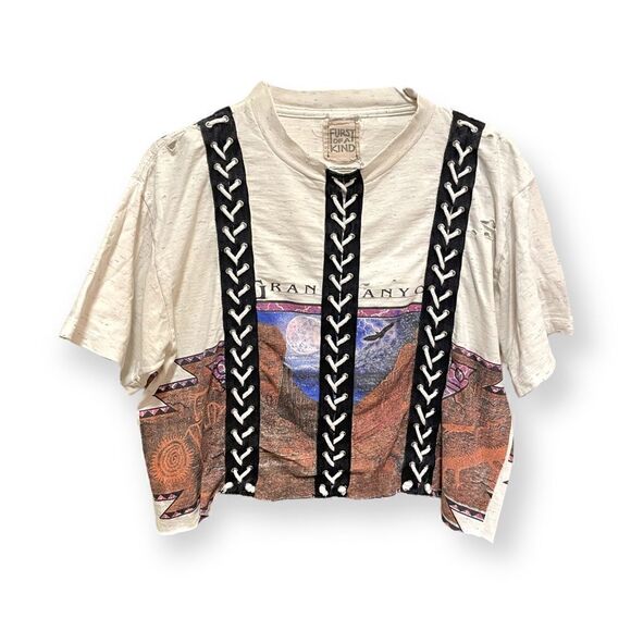 FURST OF A KIND Reworked Vintage Crop Tee O/S - Picture 1 of 6